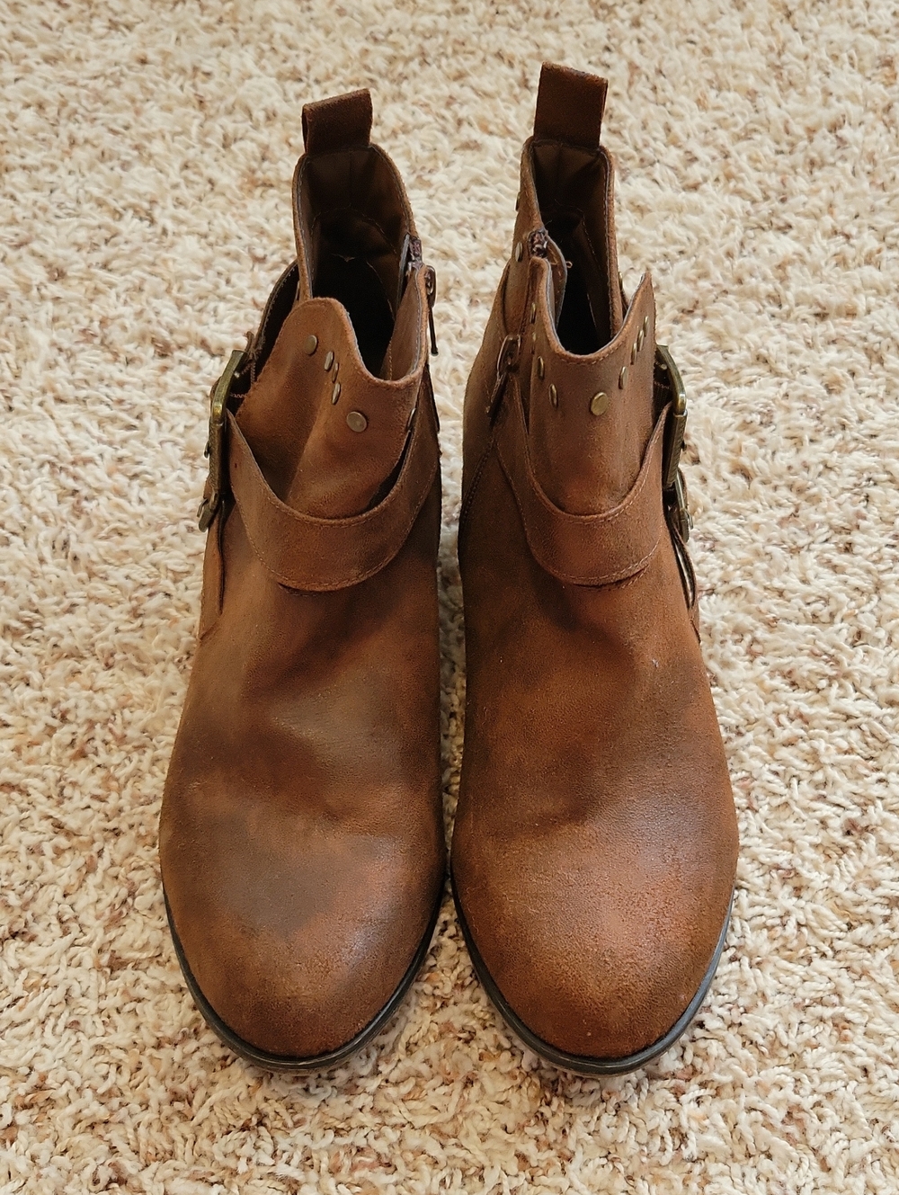 Women's Brown Suede Ankle Boots